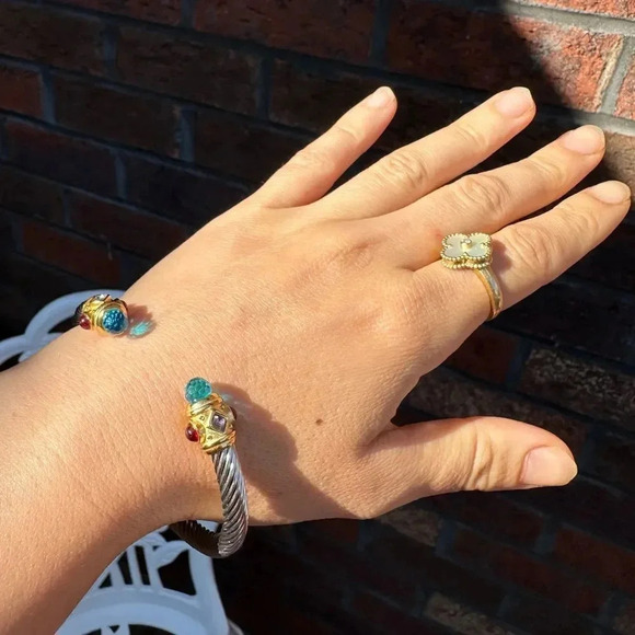 Modern Stainless Steel Waterproof Cuff Bangle Bracelet - Picture 8 of 14